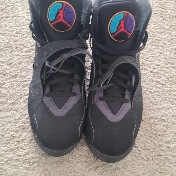 Jordan Other - Jordan Black Sneakers with Purple and Teal Accents